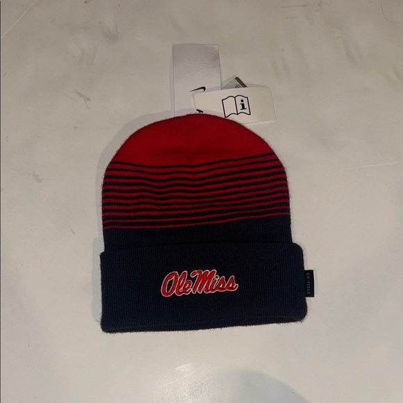 Nike Ole Miss Beanie - Red and Navy - Picture 1 of 5